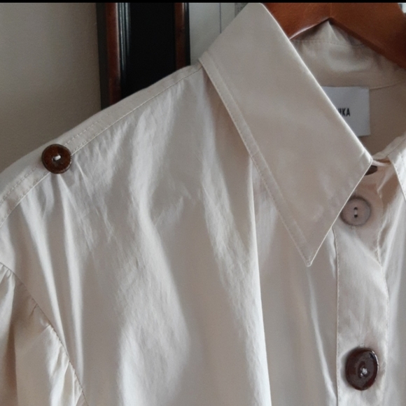 Nanushka Peasant Style Mediterranean Blouse - Picture 10 of 14